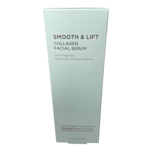 Global Beauty Care Smooth & Lift Collagen Facial Serum w/ Hyaluronic Acid New! - Picture 1 of 3
